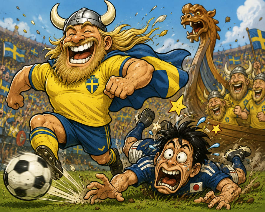 Sverige - Japan VM 2026 (AI slop)