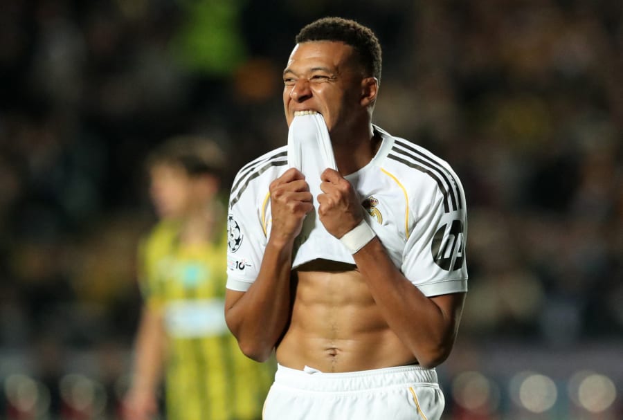Real Madrid's Kylian Mbappe