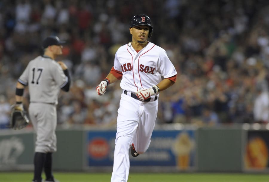 Mookie Betts hits an home run