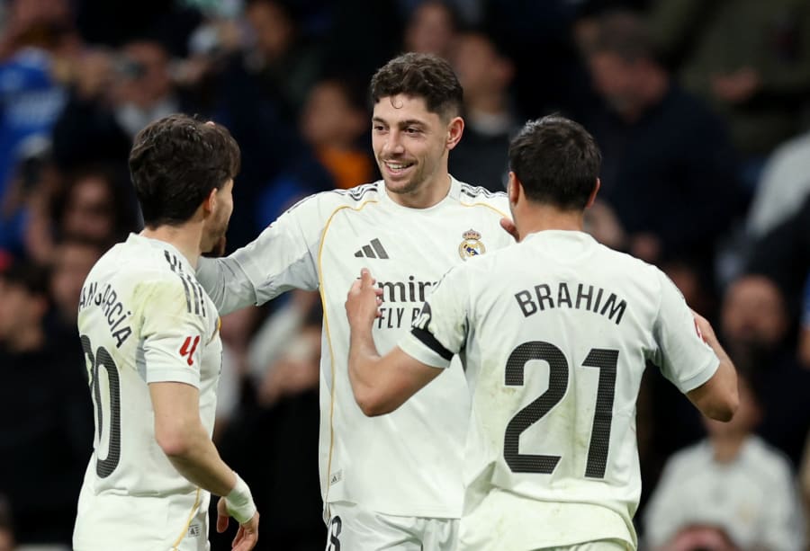 Federico Valverde firar