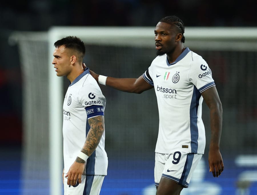 Lautaro Martinez och Marcus Thuram