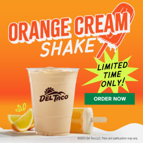 Graphic text at the top reads 20 under $2 menu. Below are four menu item photos with text labels. The labelled menu items are Strawberry Sprite®, Chicken Tacos Del Carbon, Chicken Cheddar Rollers, and the Snack Queso Quesadilla. Below is a text in a box that reads view full menu. Fine print underneath states: Price and participation may vary. ©2023 The Coca-Cola Company. “Sprite” is a registered trademark of the Coca-Cola Company.