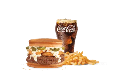 Hot Mess Double Cheeseburger Combo