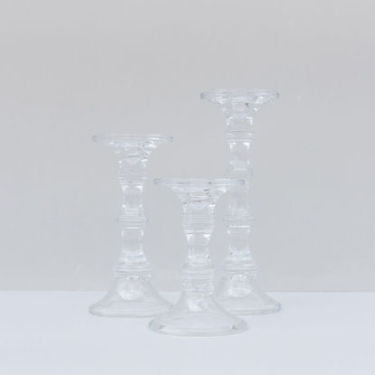 Glass Podium Candle Holder