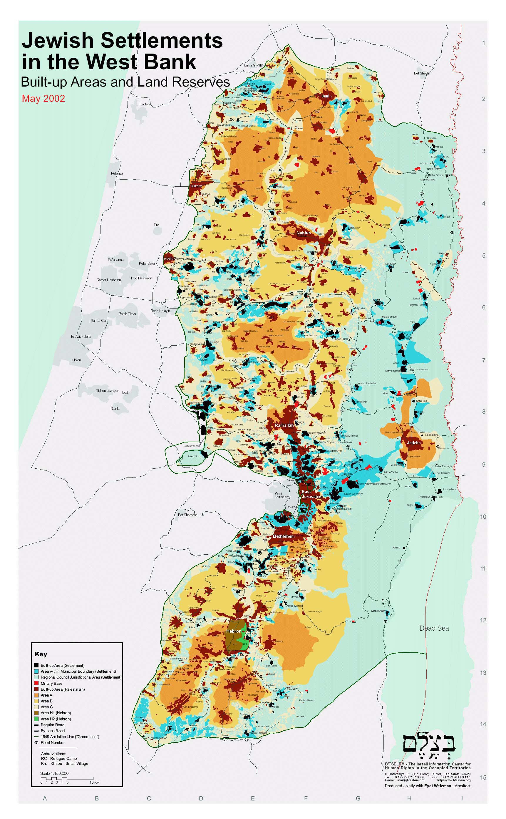 settlments israel betselem map design ux