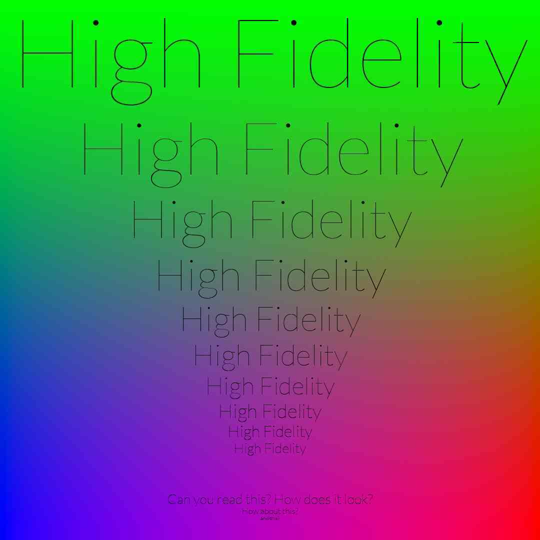 high fidelity JPEG