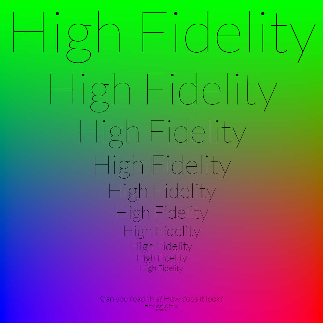 high fidelity PNG