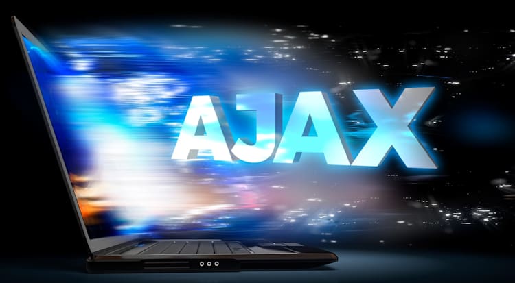 Image of computer screen showing Ajax upload file bursting out