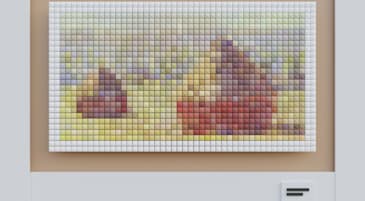 Image showing mural made from legos representing how vite images assets can be bundled