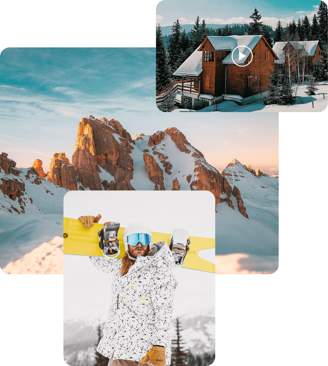 mountain peak and vacation