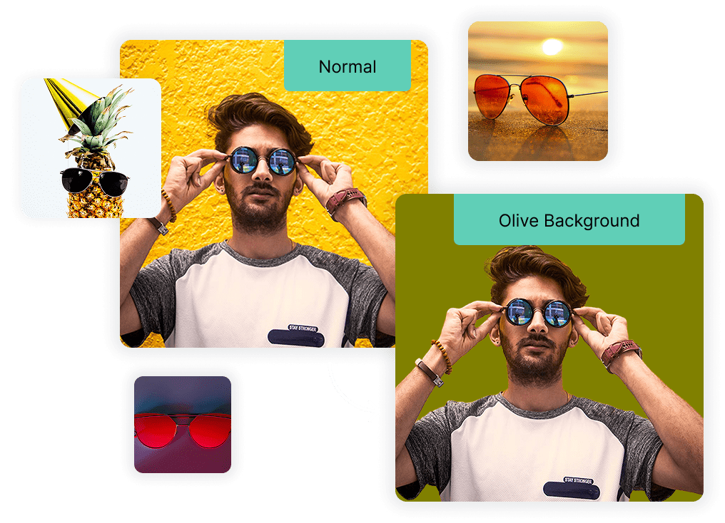 Add Olive Background to Images Online