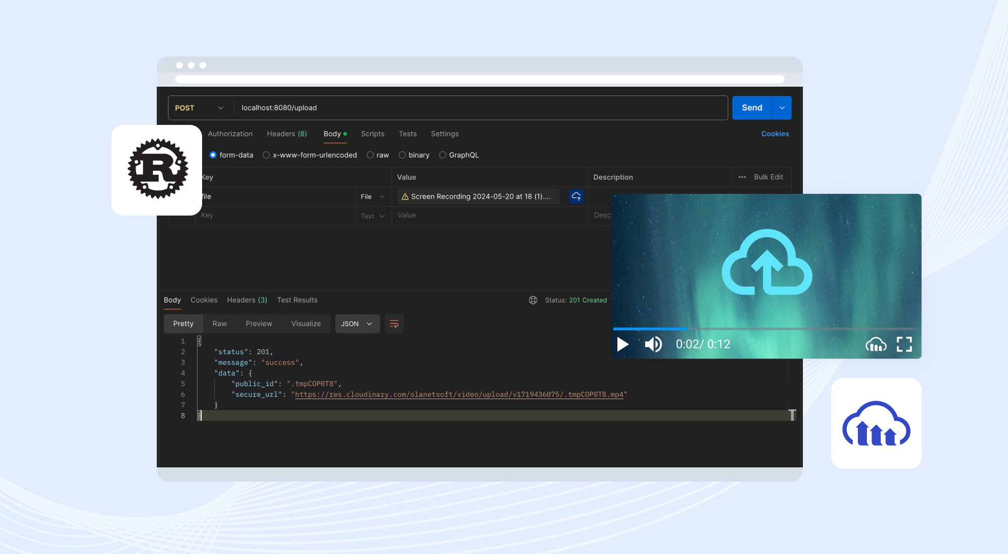 How to Upload a Video in a Rust Backend