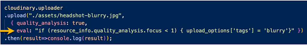 code example of the focus attribute