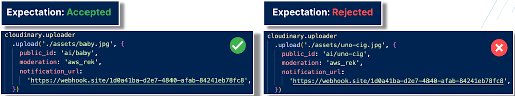 code showing accepted image upload versus rejected