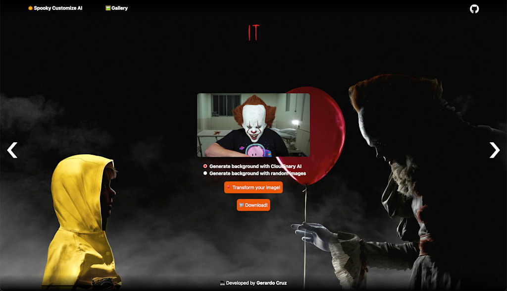 Screenshot of Spooky Customize AI