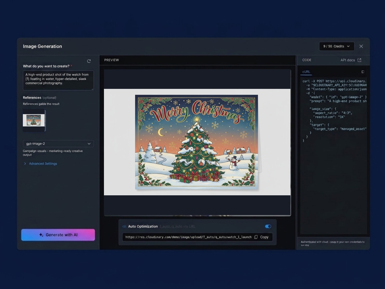 Create a Christmas card in seconds