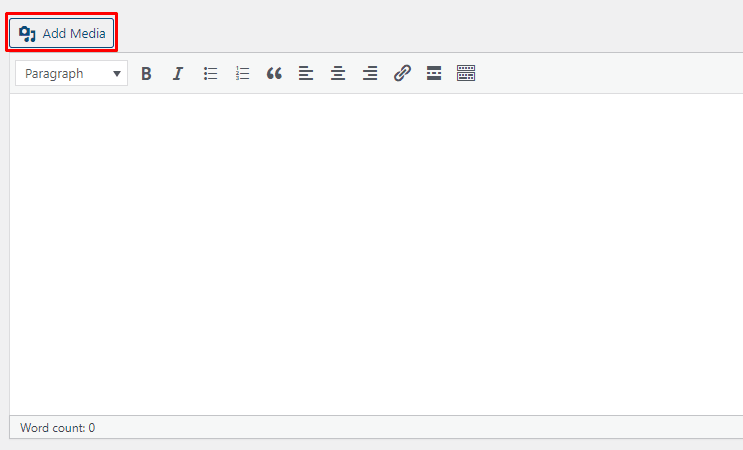 Add Media - Classic Editor : Cloudinary Add Media button in the W`ordPress Classic Editor