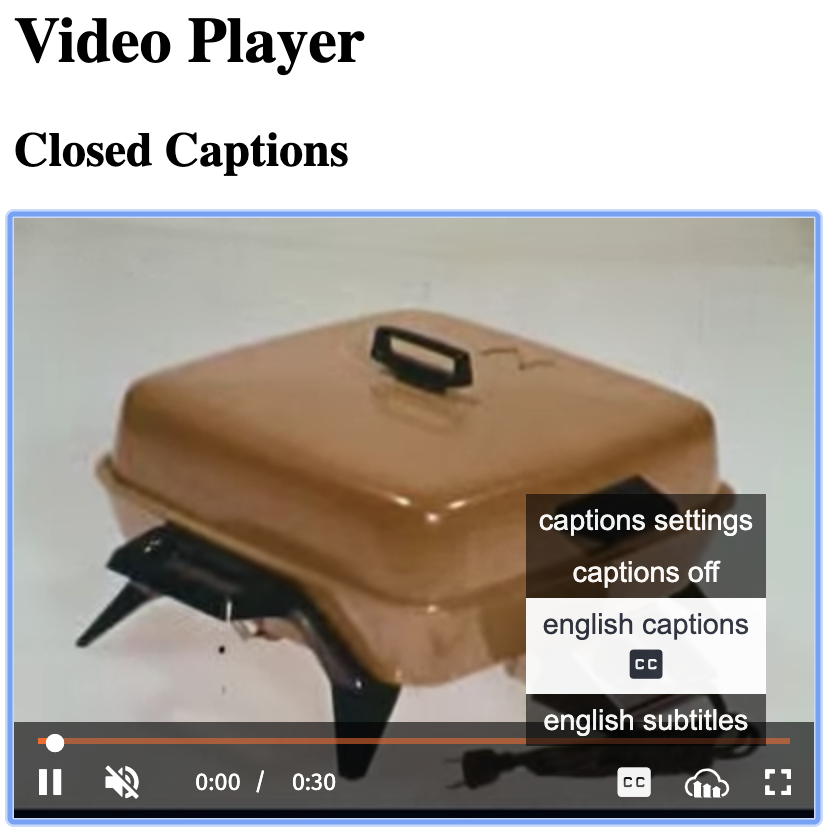 choose captions or subtitles