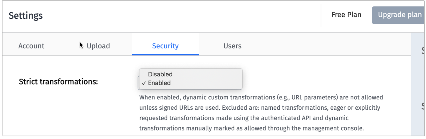enable strict transformations