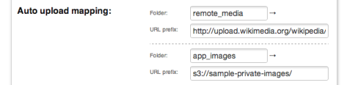 S3 folder mapping settings