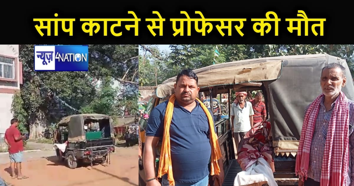 छठ पर्व मनाने गांव लौटे प्रोफेसर की सर्पदंश से हुई मृत्यु, द