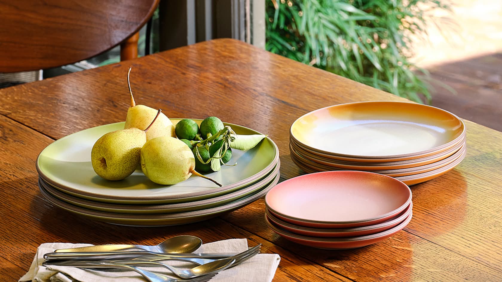 Annual Edition Salad Plate in Butterscotch Fade & Opaque Annual Edition Salad Plate in Butterscotch Fade & Opaque