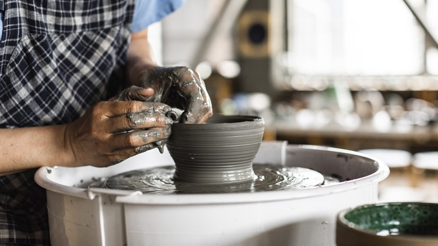 Heath Clay Studio Small Pitcher in Fog and Stillwater – Heath Ceramics