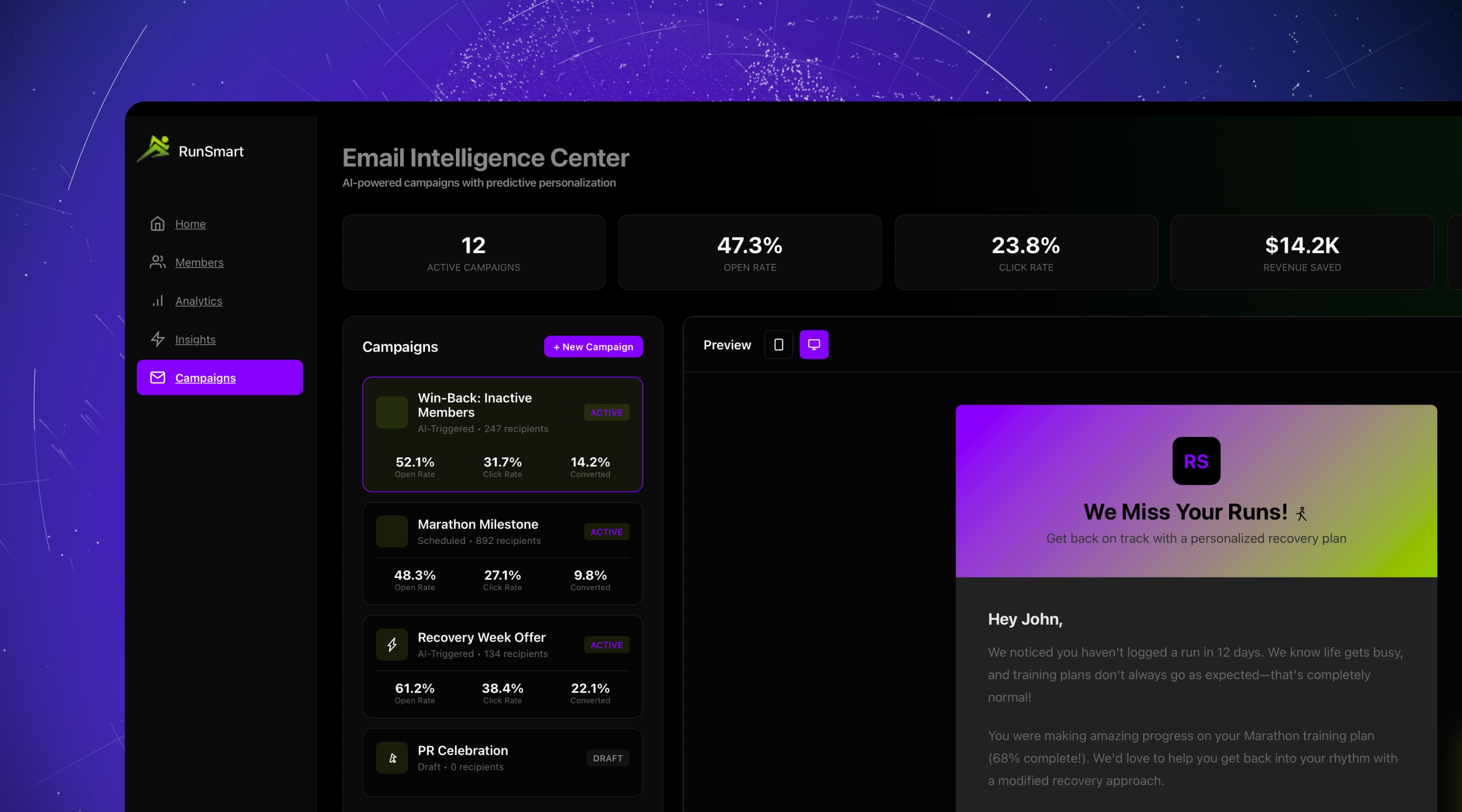 Email Intelligence Dashboard