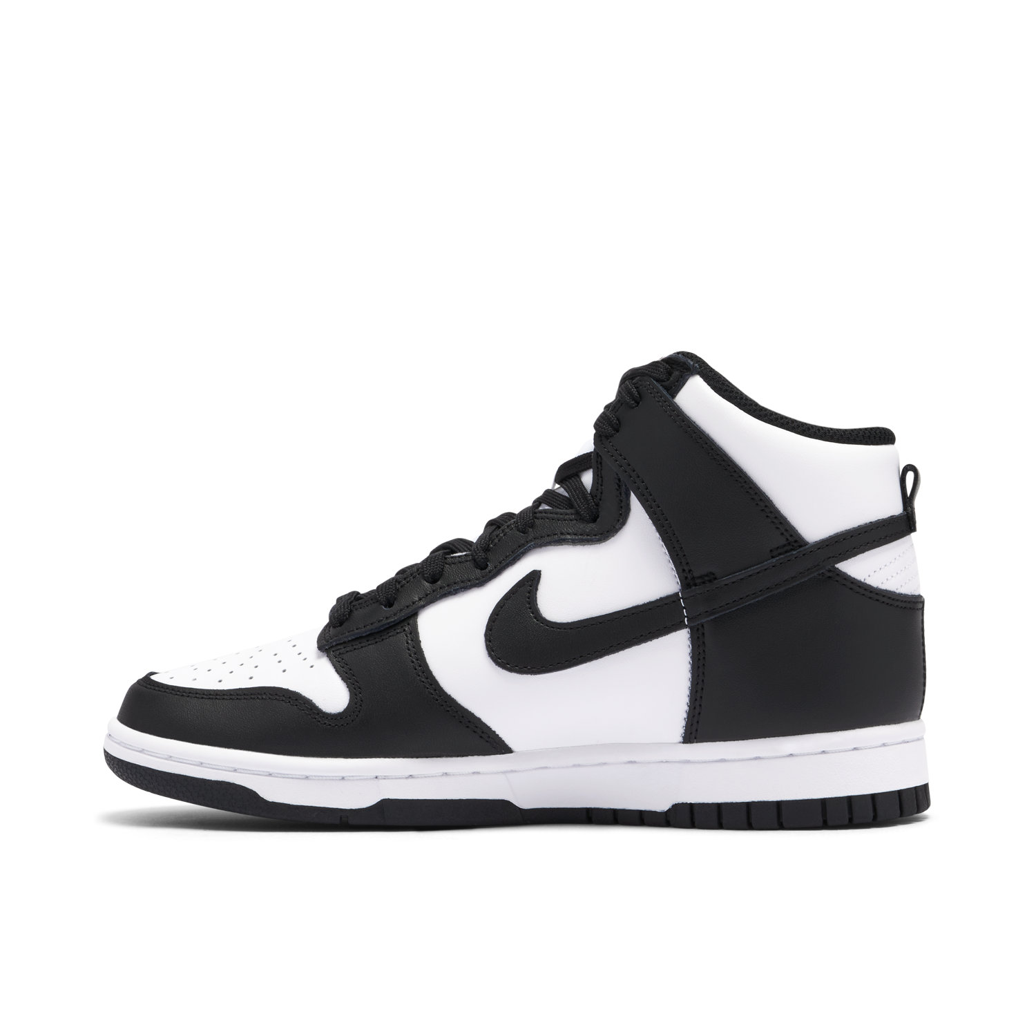 nike dunk high retro black white