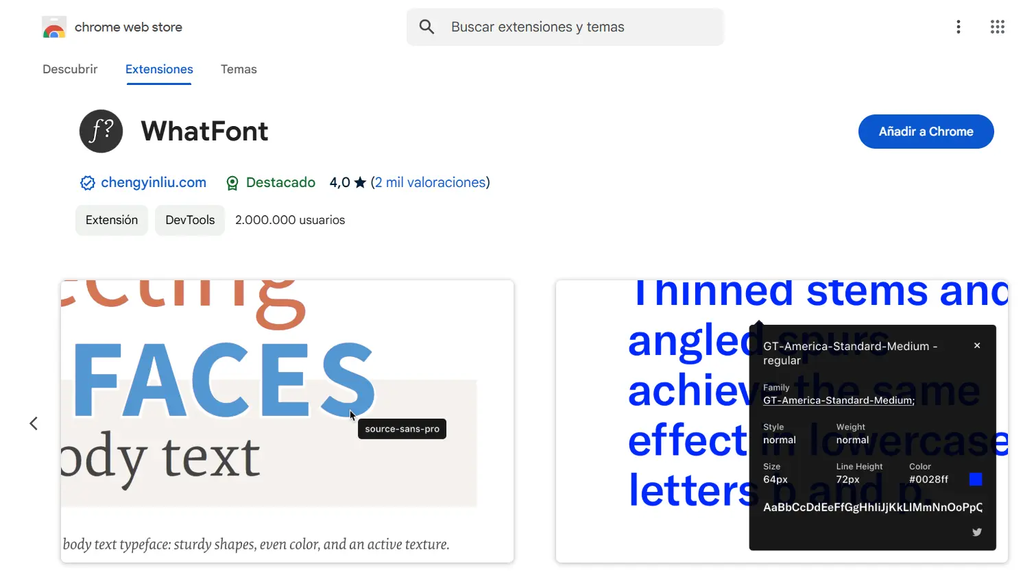 Thumbnail of WhatFont