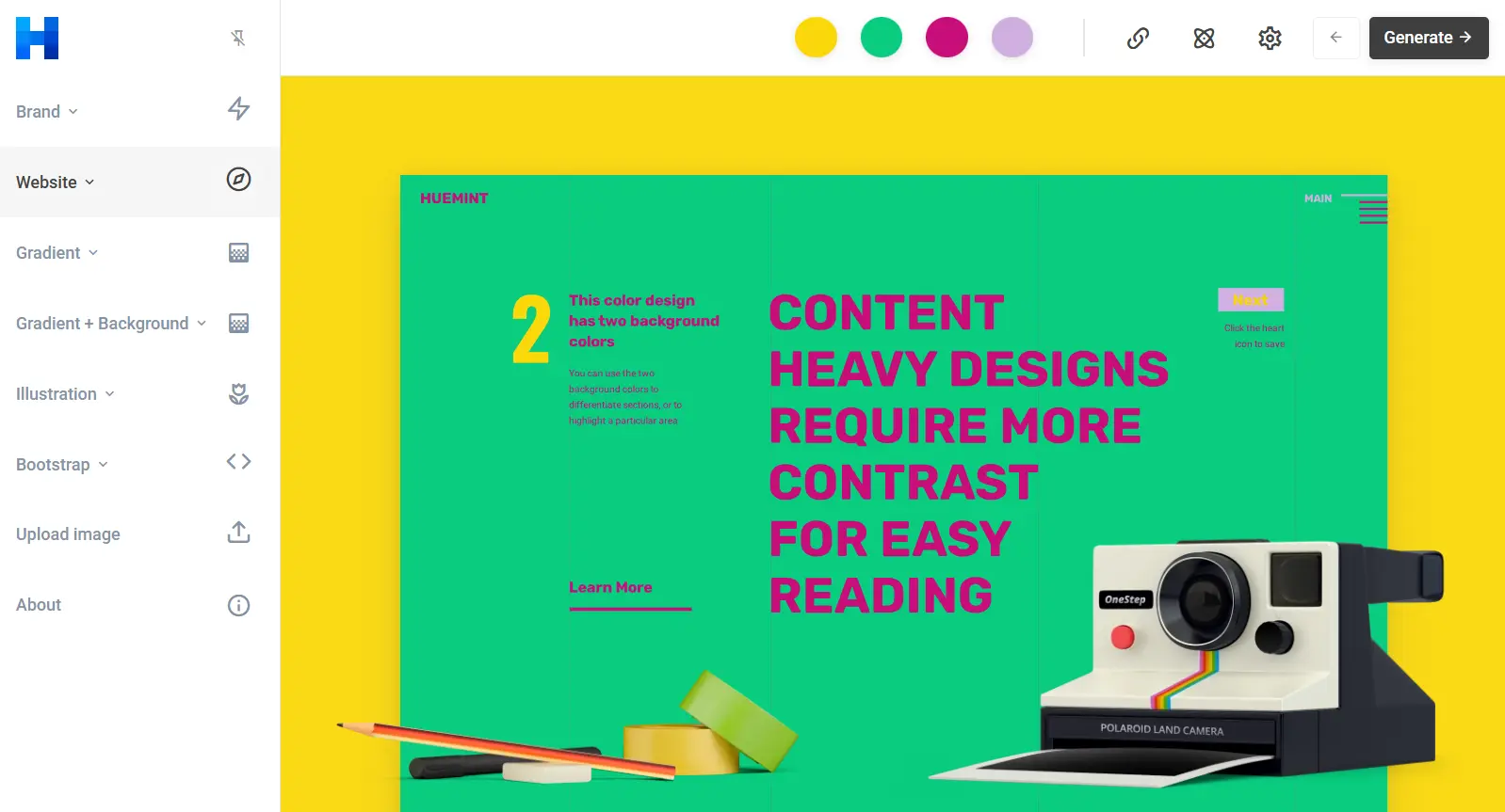 Thumbnail of Huemint