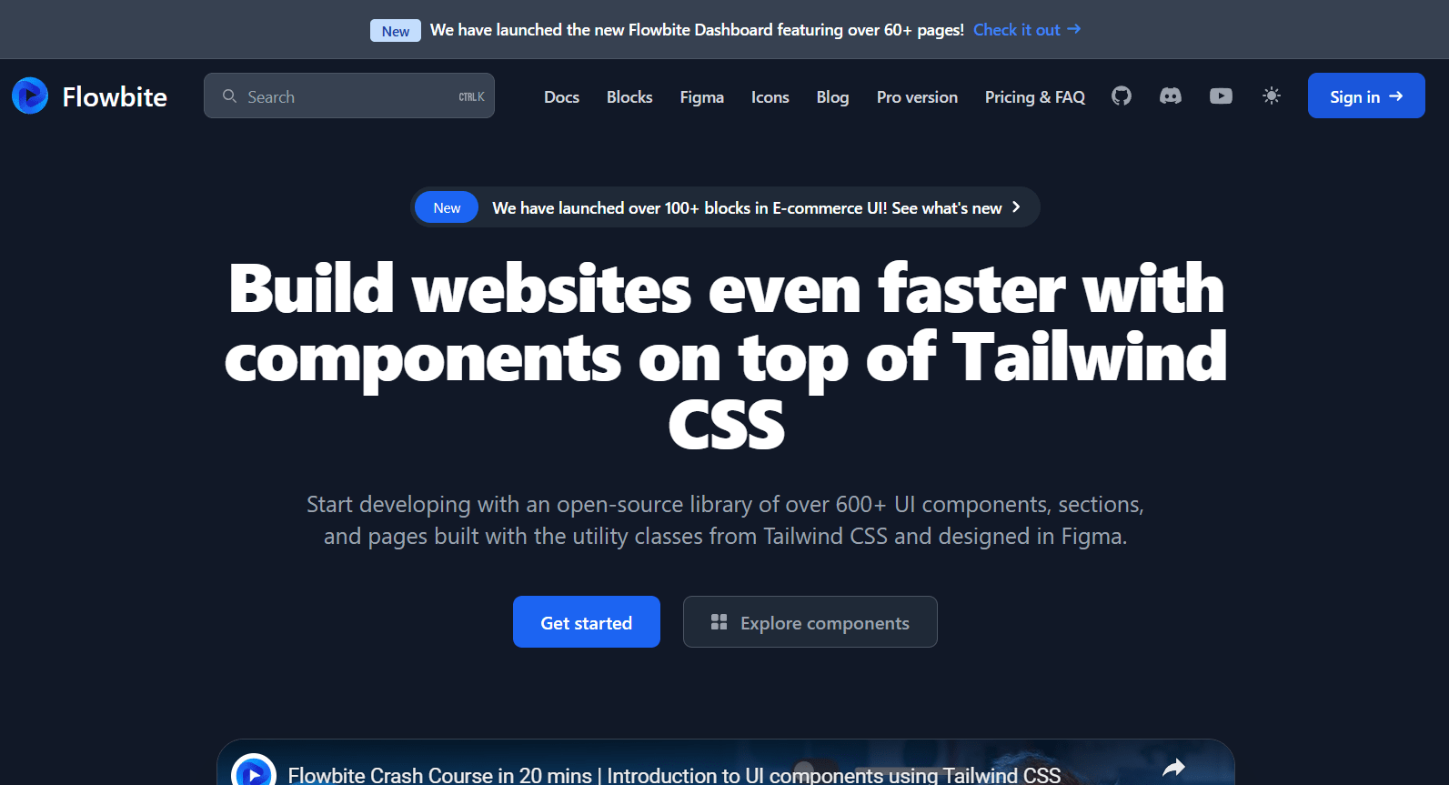 Thumbnail of Flowbite