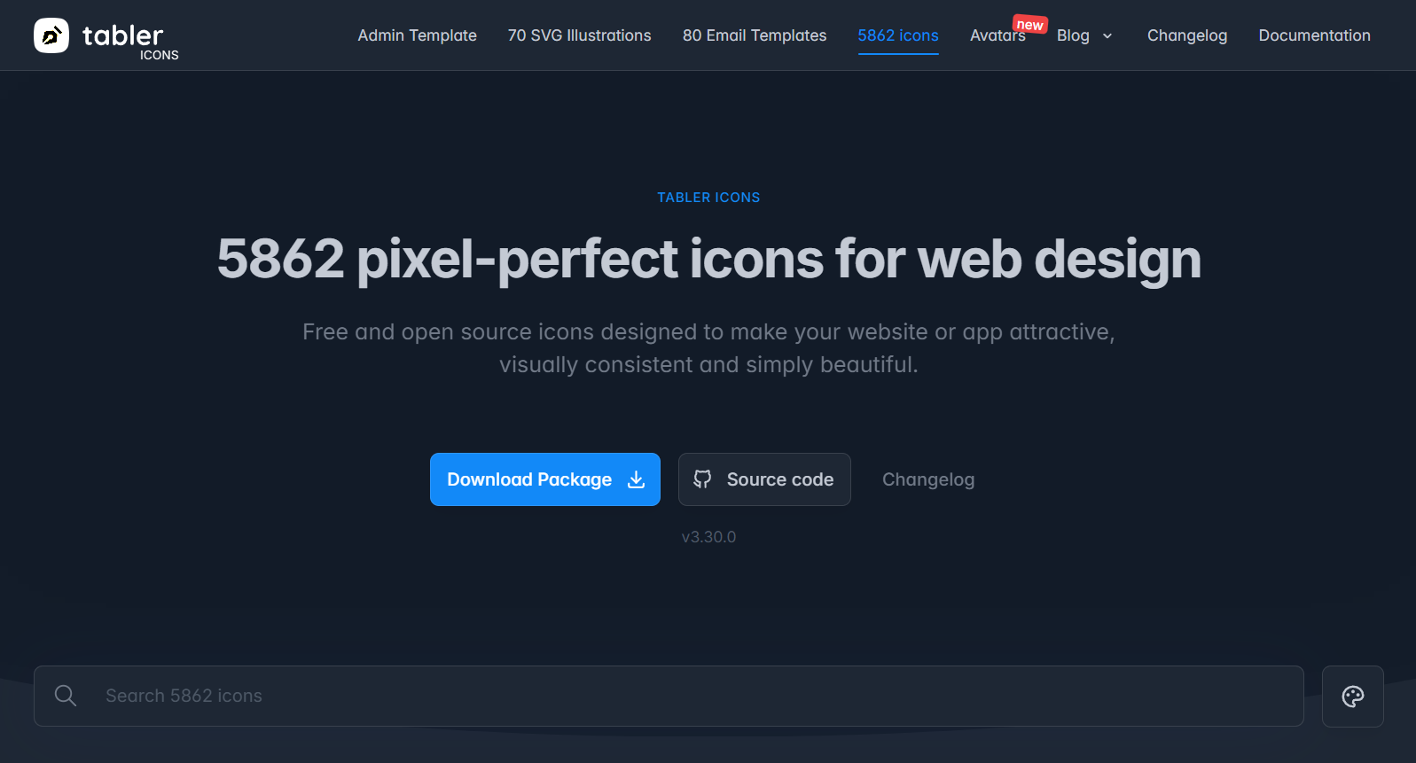 Thumbnail of Tabler icons
