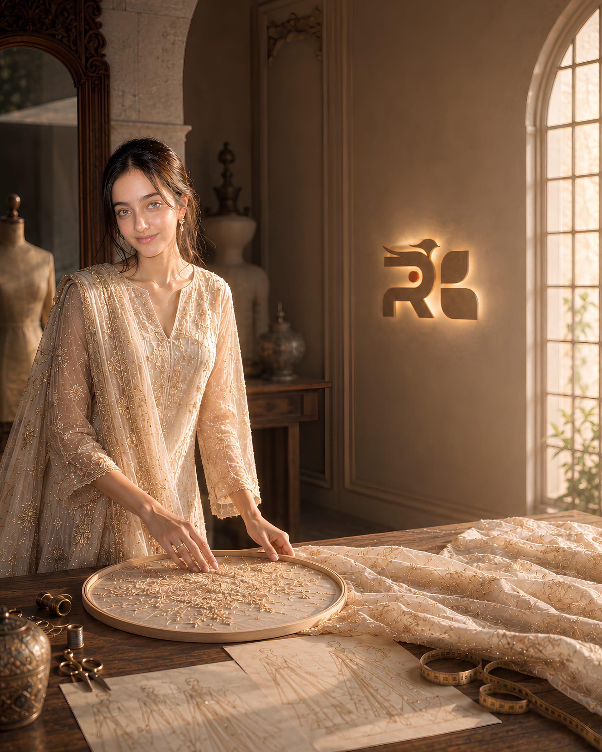 Rangbastra atelier craftsmanship in progress