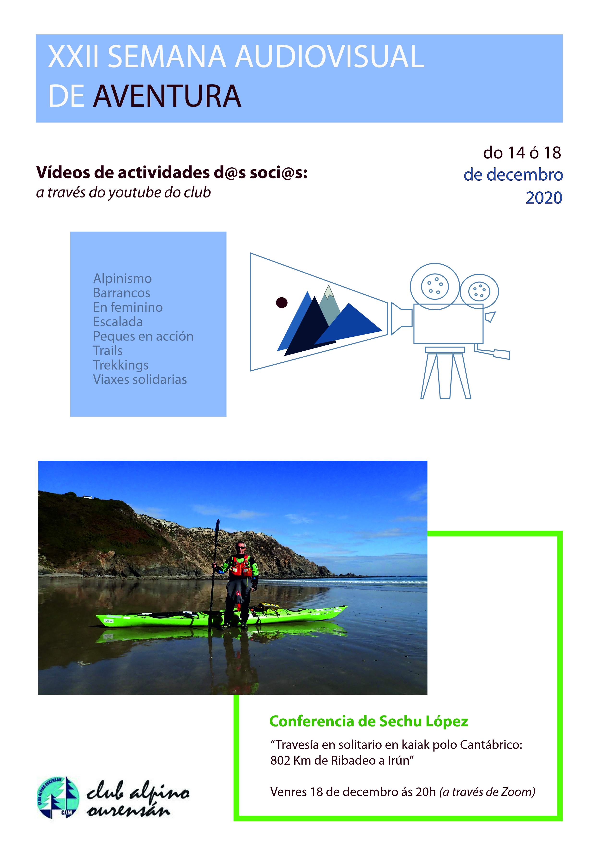 Cartel Semana Audiovisual de la montaña