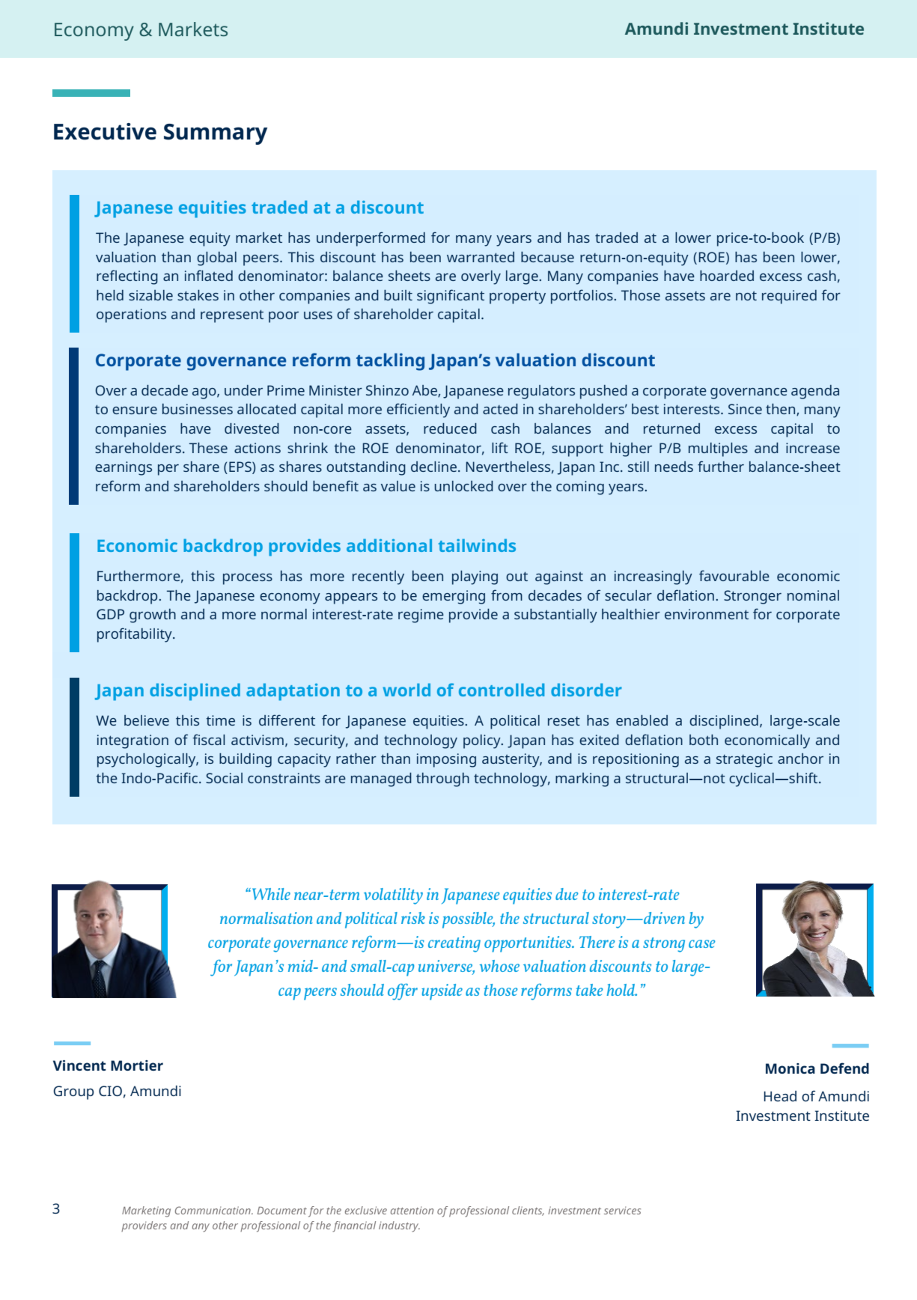 Reforms and reflation: unlocking Japanese equity upside | Amundi Research