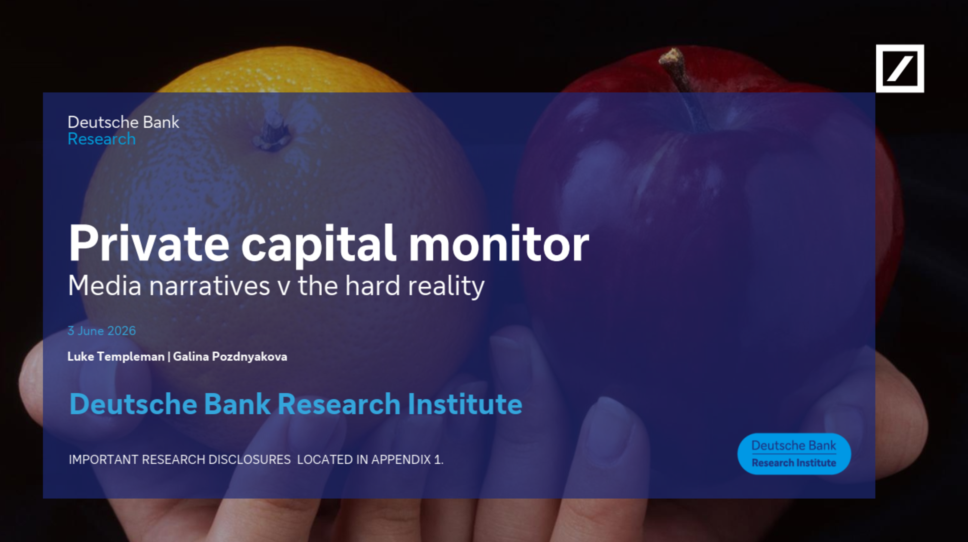 Private capital monitor: Media narratives v the hard reality | June 3, 2026 | Deutsche Bank Research Institute
