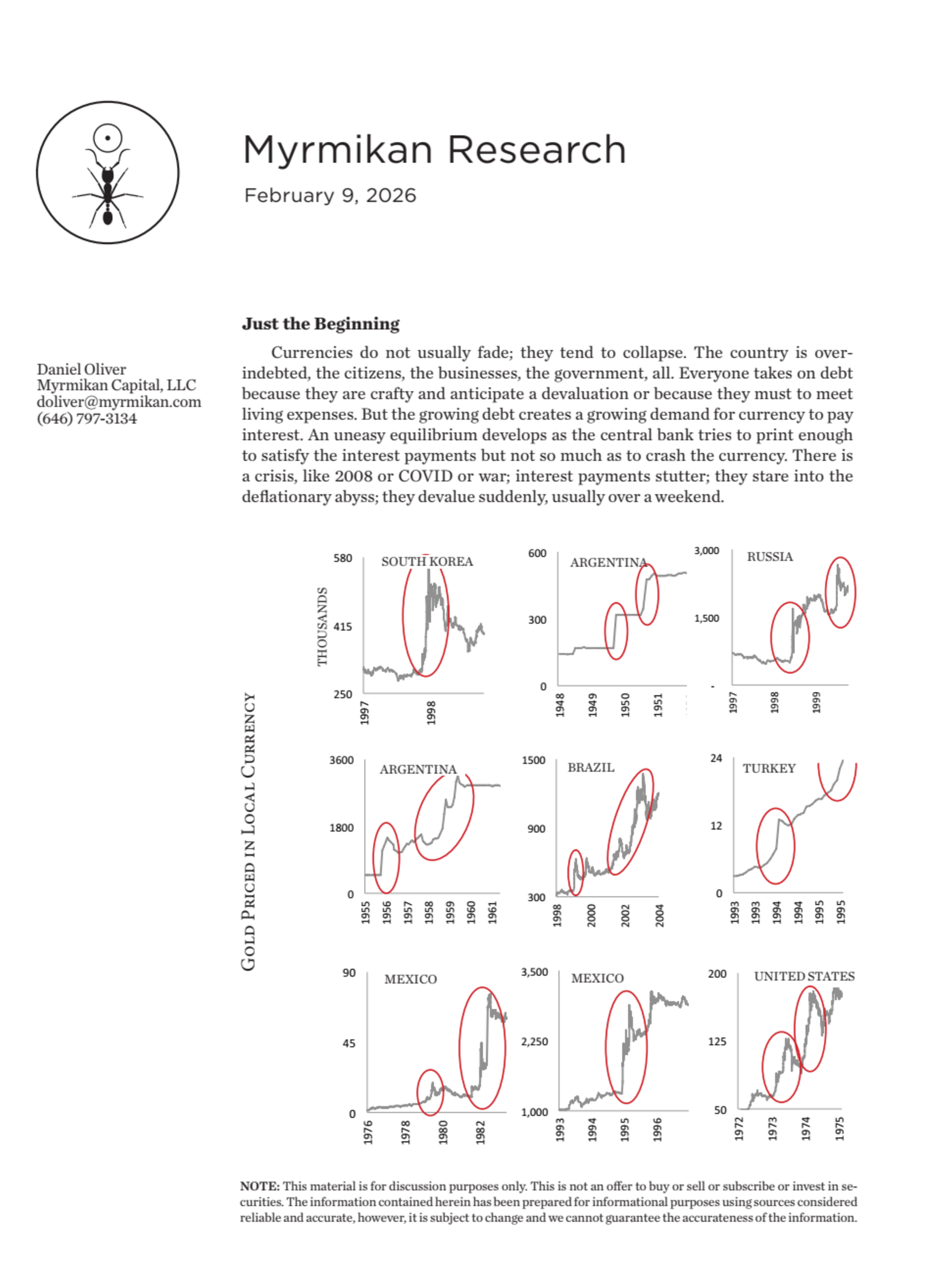 Just the Beginning | February 9, 2026 | Myrmikan Research