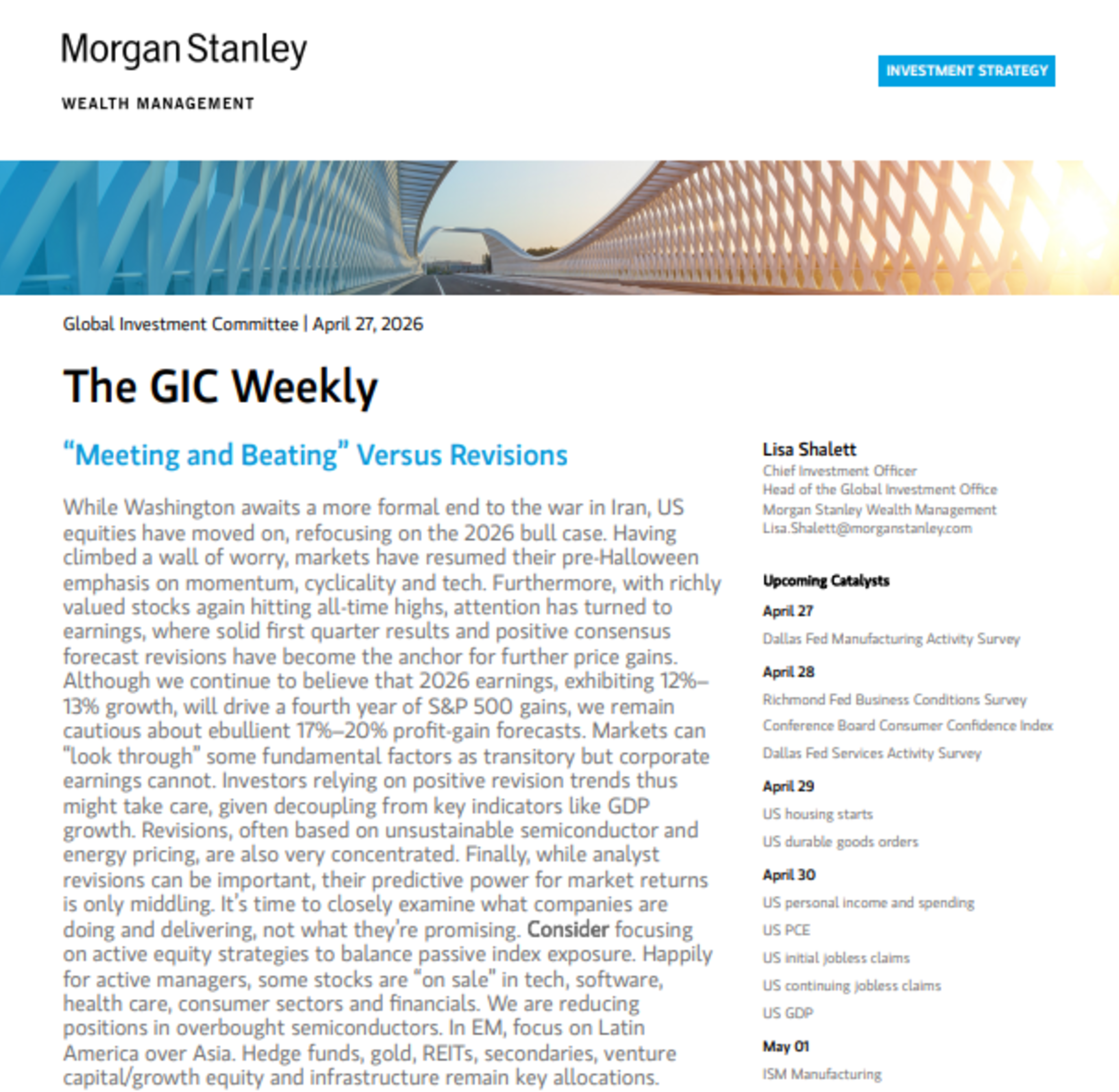 The GIC Weekly | 27 Apr 2026 | Morgan Stanley Wealth Management