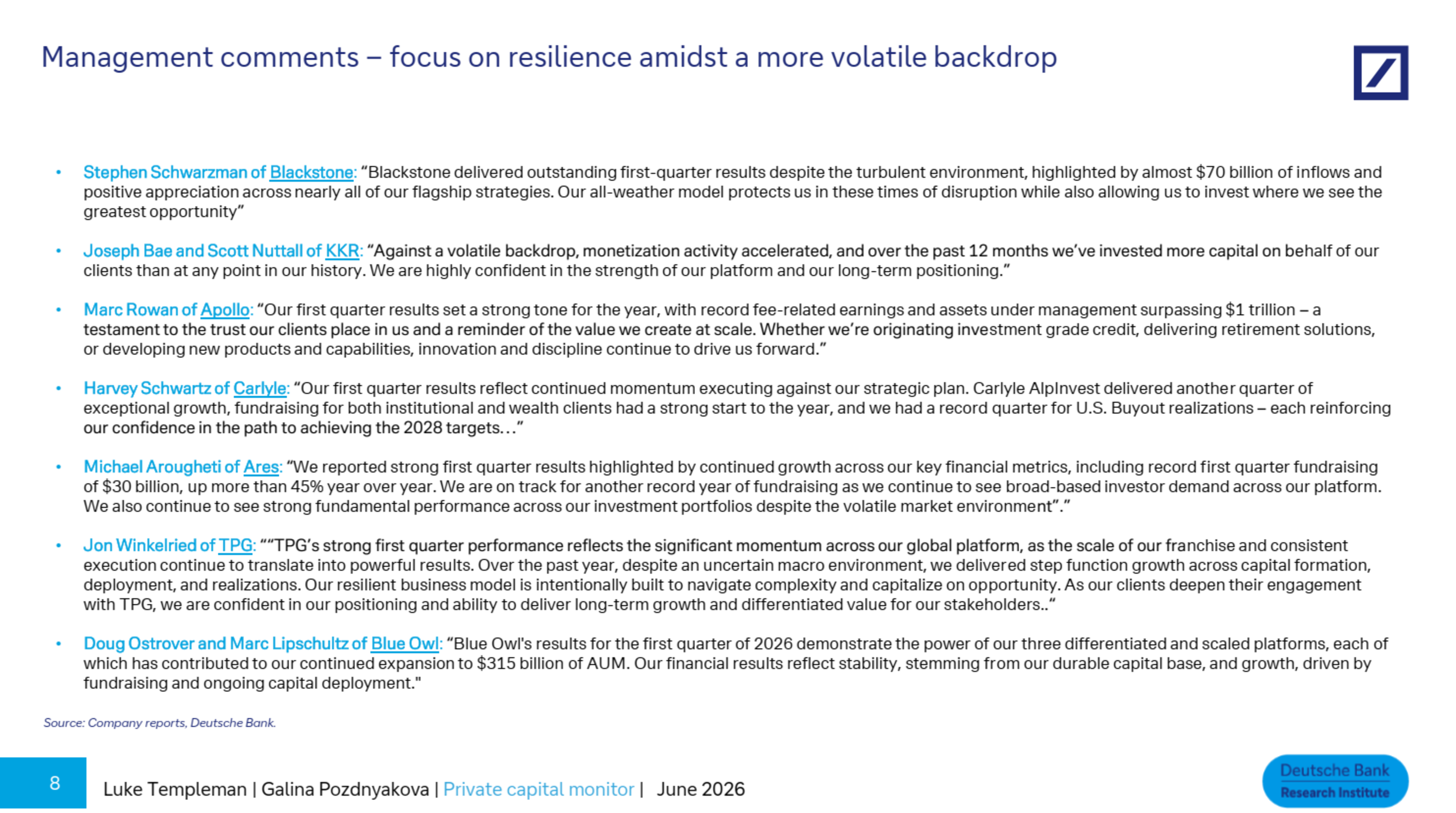 Private capital monitor: Media narratives v the hard reality | June 3, 2026 | Deutsche Bank Research Institute