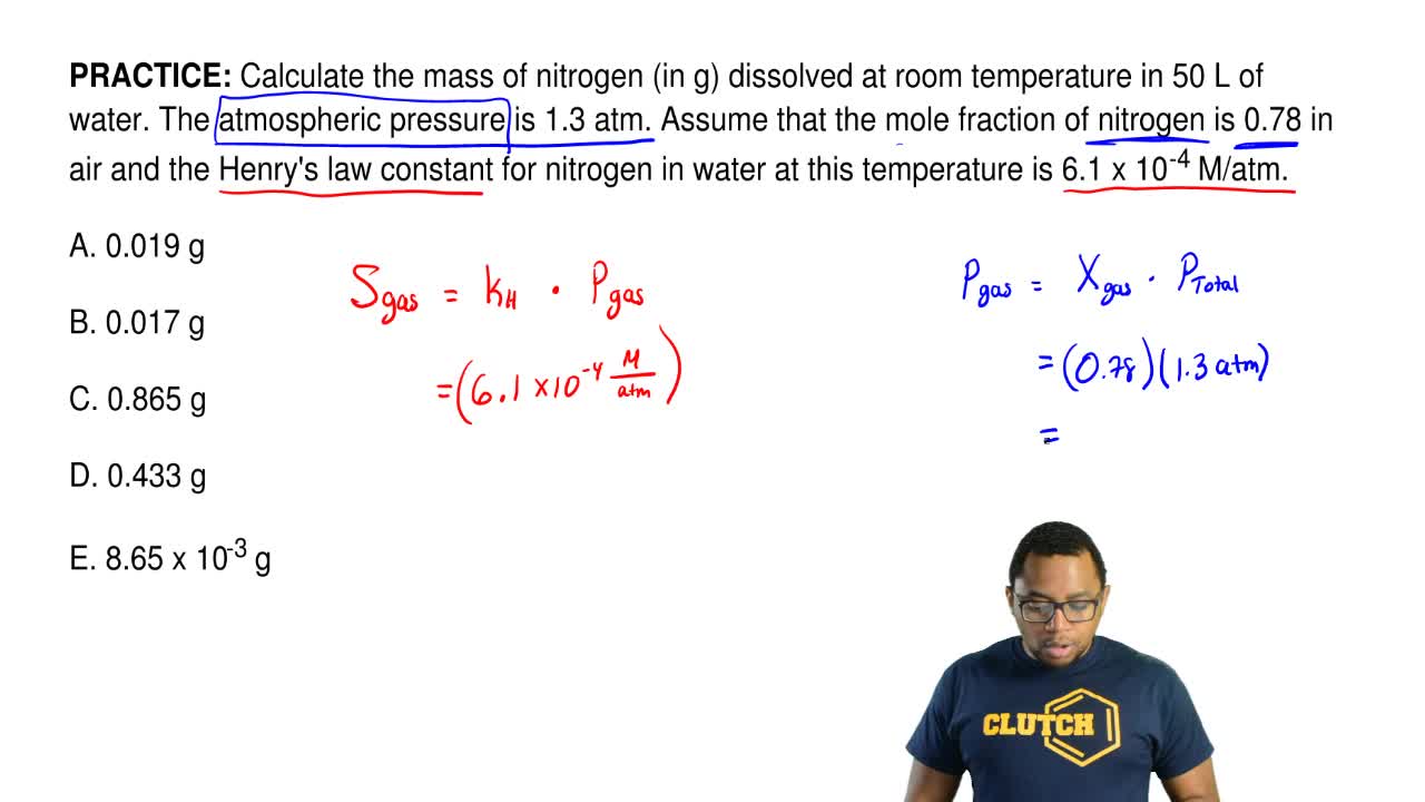 Solution Calculate The Mass Of Nitrogen Clutch Prep