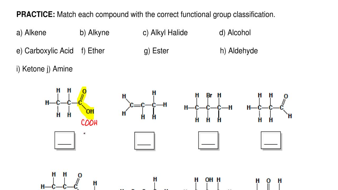Solution Match Each Compound With The Cor Clutch Prep