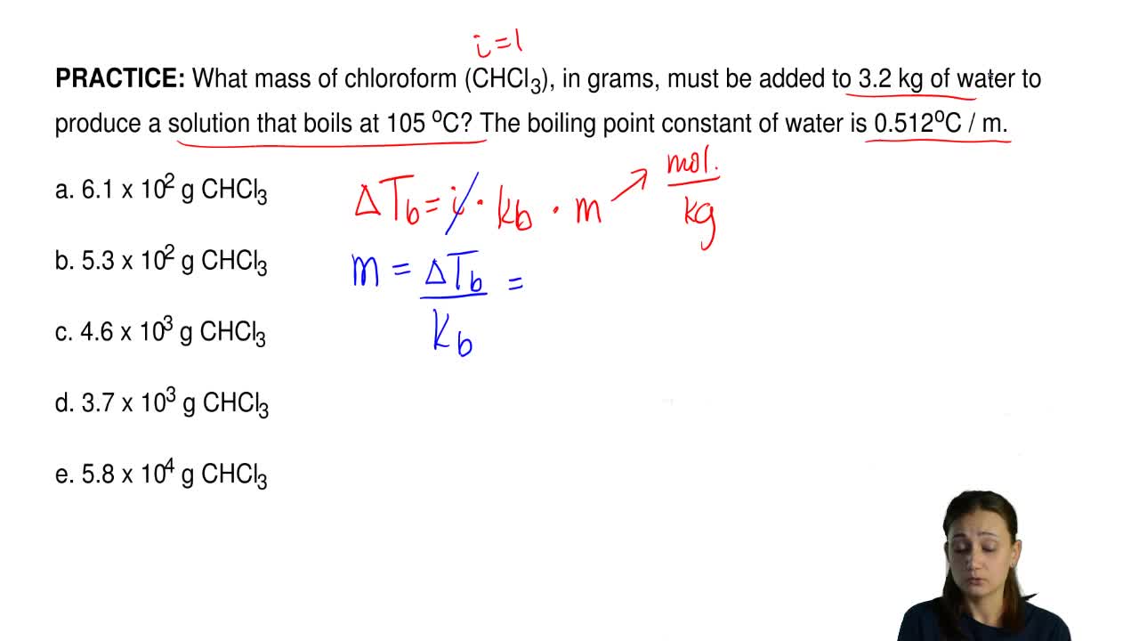 What Mass Of Chloroform Chcl 3 In Grams Clutch Prep