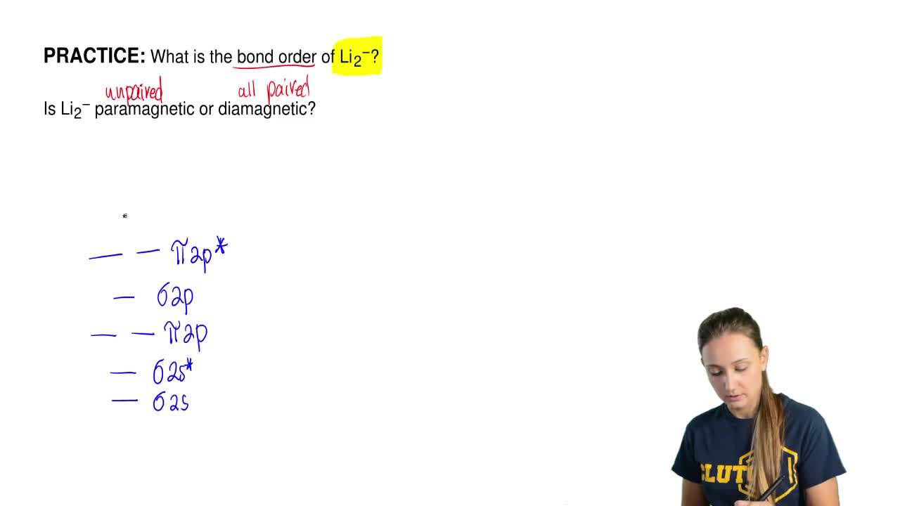 Lithium bond order