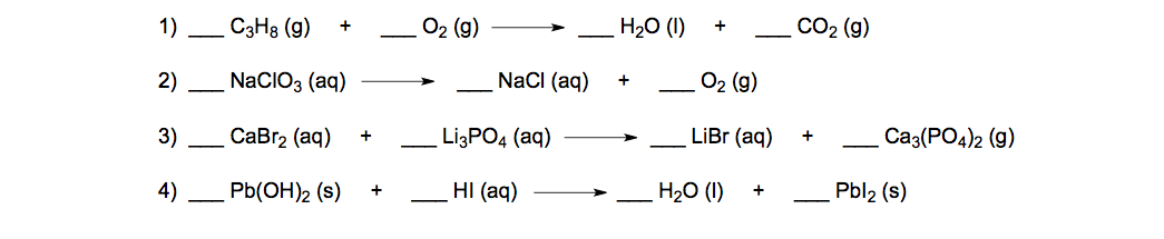 Balancing Chemical Equations Worksheet Ignore Chemistry Video Clutch Prep