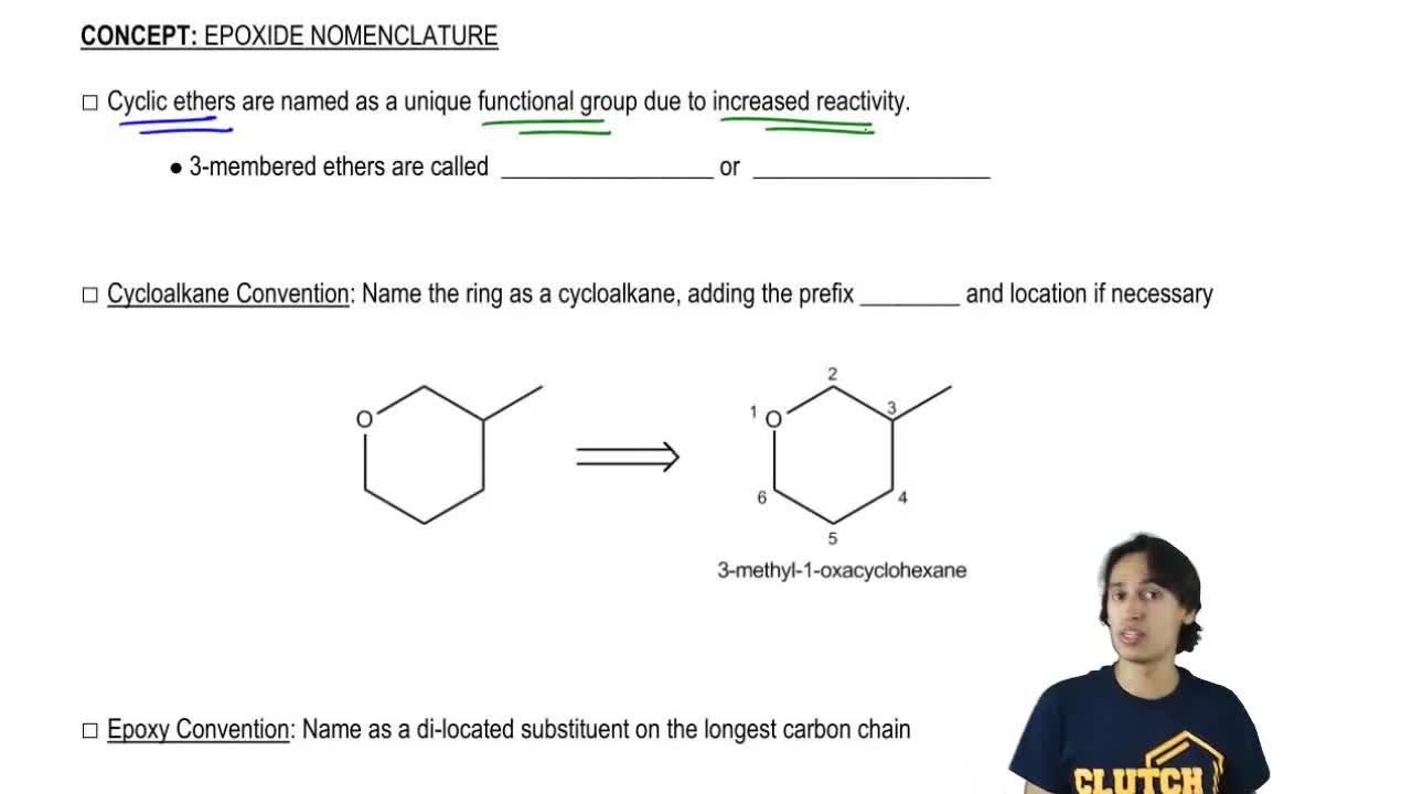 Draw The Structure Of 1 2 Epoxypentane Clutch Prep