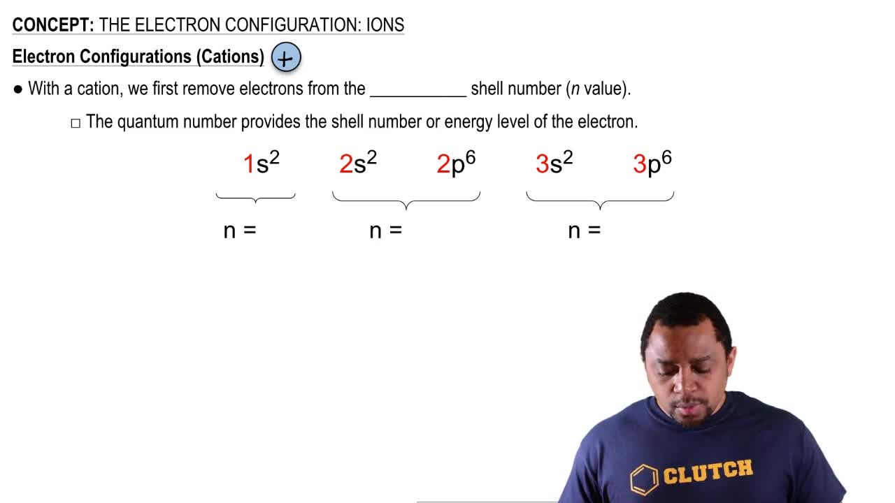 Write the electron configuration for Sn2+... Clutch Prep