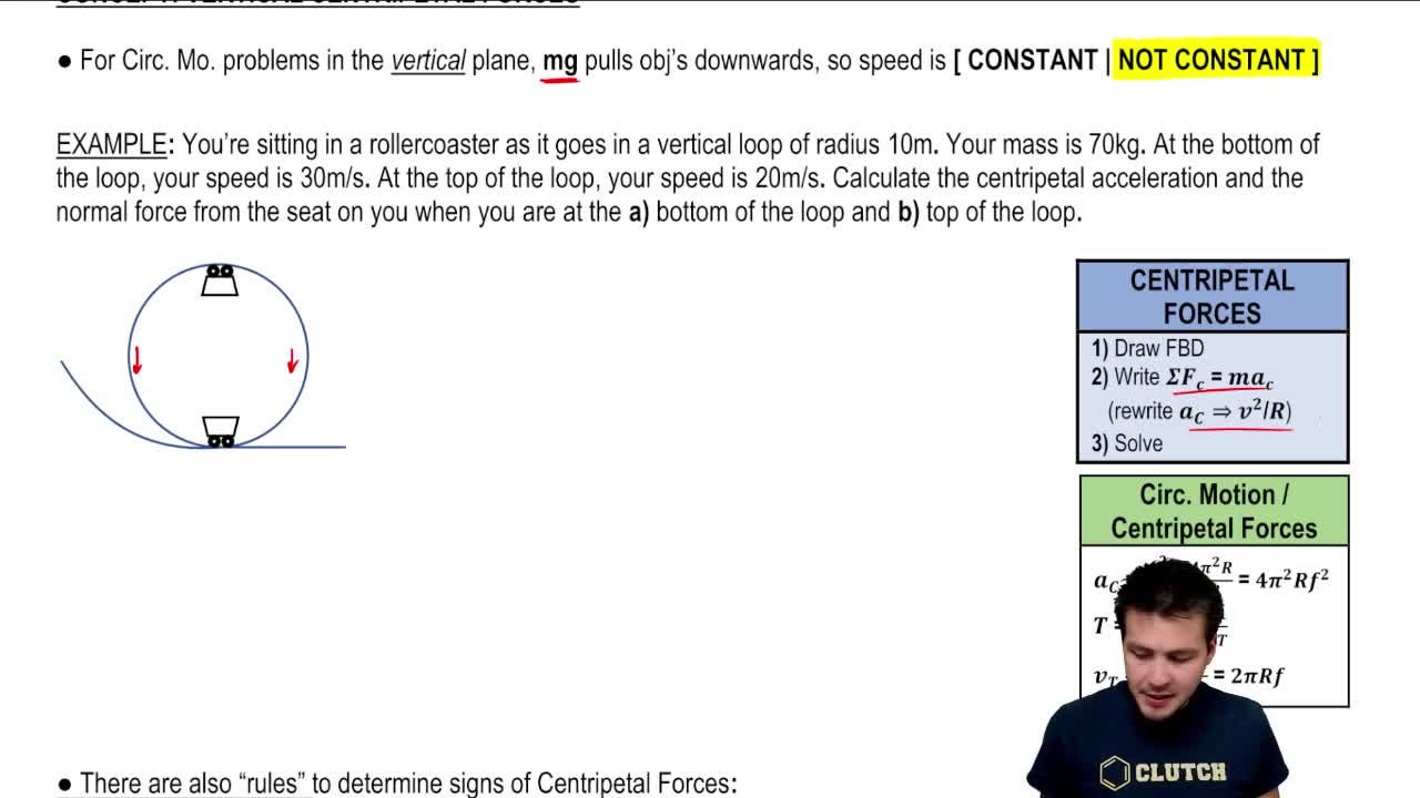 In uniform circular motion, which of the f... Clutch Prep