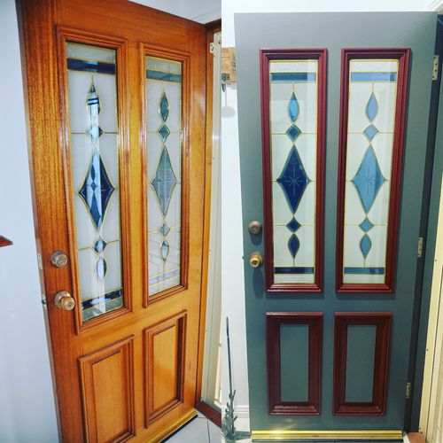 Door before and after