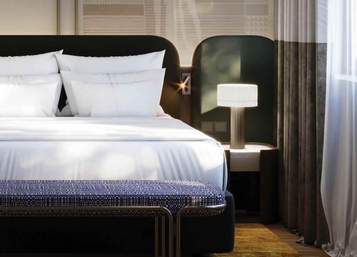 Rendu d'une chambre de The Duke Milan